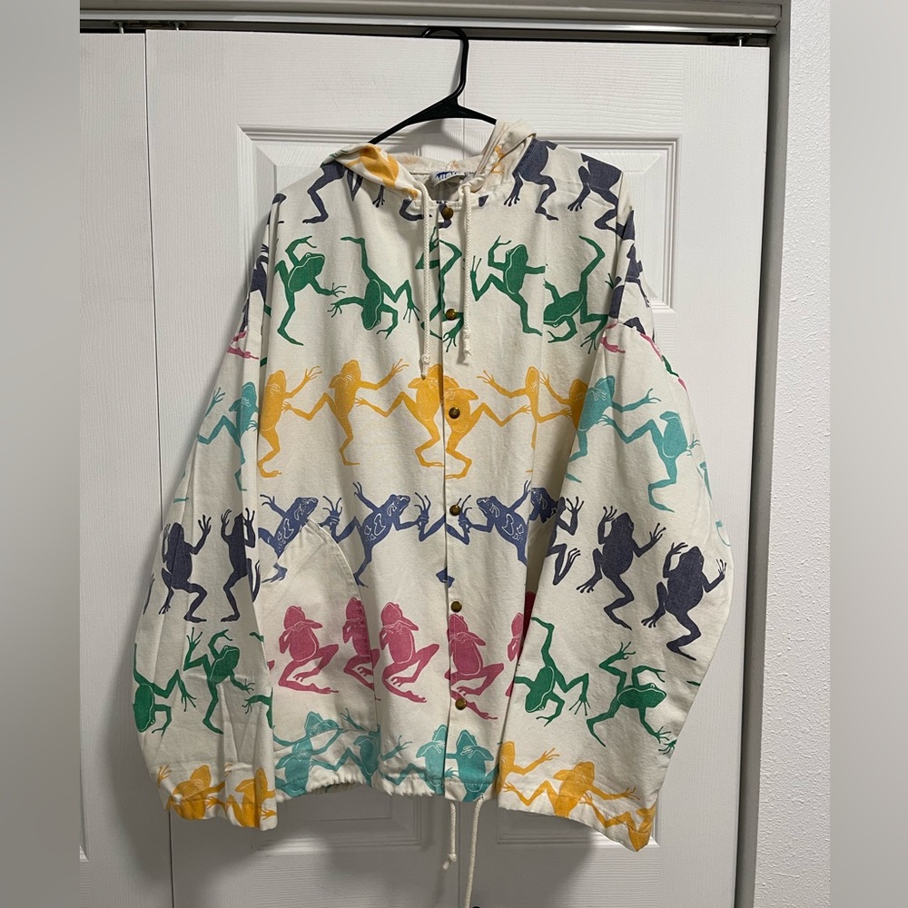 Michigan Rag Co Vintage button Jacket
RARE L/XL frog print